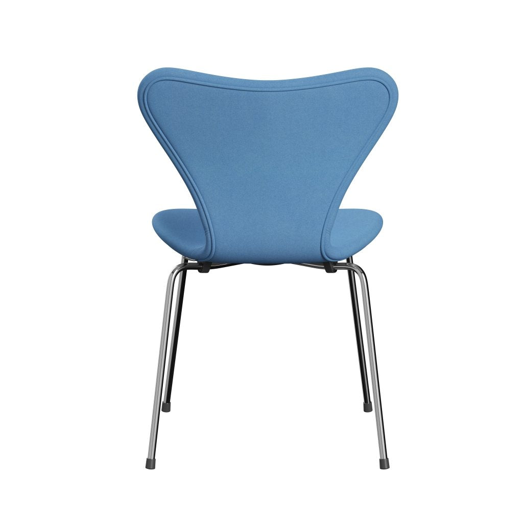 [product_category]-Fritz Hansen 3107 Chair Full Upholstery, Chrome/Divina Light Blue (Div712)-Fritz Hansen-3107FU-DIV712-CST-FRI-4