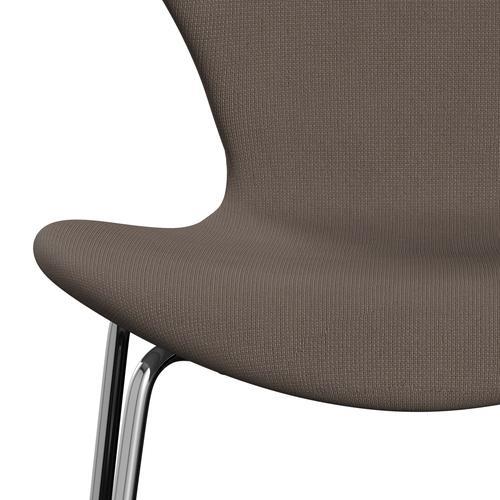 [product_category]-Fritz Hansen 3107 Chair Full Upholstery, Chrome/Fame Silver Dark-Fritz Hansen-3107FU-F61135-CST-FRI-6