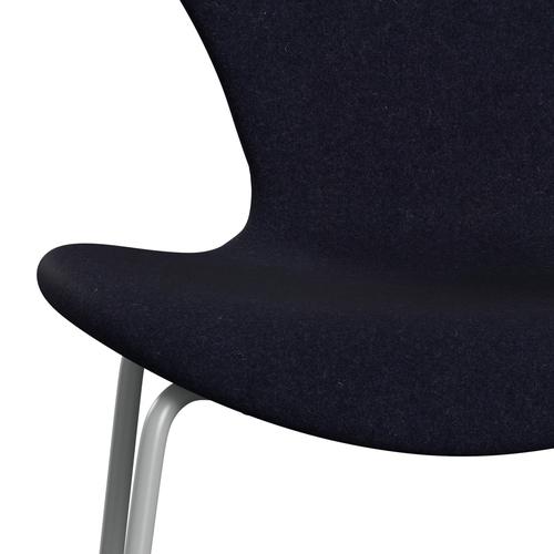 [product_category]-Fritz Hansen 3107 Chair Full Upholstery, Nine Grey/Divina Md Navy Dark-Fritz Hansen-3107FU-DMD783-DRNIGR-FRI-6