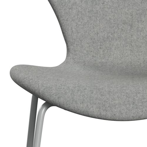 [product_category]-Fritz Hansen 3107 Chair Full Upholstery, Nine Grey/Divina Melange Light Grey-Fritz Hansen-3107FU-DIM120-DRNIGR-FRI-6