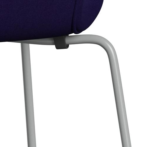 [product_category]-Fritz Hansen 3107 Chair Full Upholstery, Nine Grey/Divina Violet Dark (Div692)-Fritz Hansen-3107FU-DIV692-DRNIGR-FRI-7