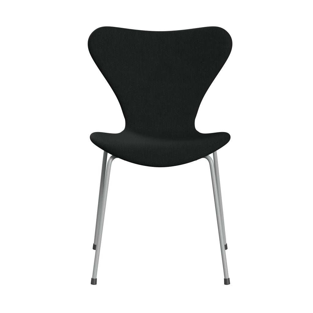 [product_category]-Fritz Hansen 3107 Chair Full Upholstery, Nine Grey/Steelcut Black-Fritz Hansen-3107FU-STI190-DRNIGR-FRI-1