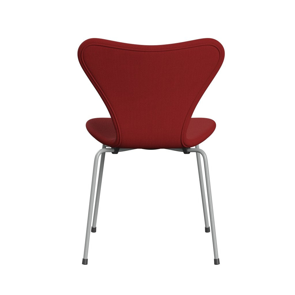 [product_category]-Fritz Hansen 3107 Chair Full Upholstery, Nine Grey/Steelcut Red-Fritz Hansen-3107FU-STI660-DRNIGR-FRI-4