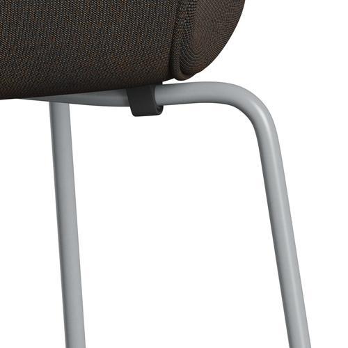 [product_category]-Fritz Hansen 3107 Chair Full Upholstery, Silver Grey/Canvas Grey Blue-Fritz Hansen-3107FU-CA0854-SIGREY-FRI-7