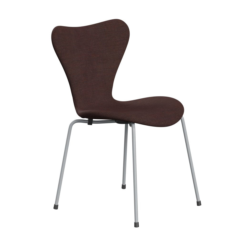 [product_category]-Fritz Hansen 3107 Chair Full Upholstery, Silver Grey/Canvas Stone Dark-Fritz Hansen-3107FU-CA0674-SIGREY-FRI-2