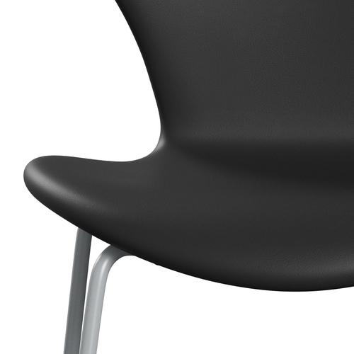 [product_category]-Fritz Hansen 3107 Chair Full Upholstery, Silver Grey/Soft Black-Fritz Hansen-3107FU-SOBLA-SIGREY-FRI-6