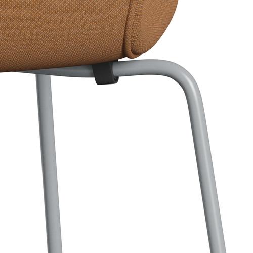 [product_category]-Fritz Hansen 3107 Chair Full Upholstery, Silver Grey/Steelcut Trio Camel-Fritz Hansen-3107FU-STR436-SIGREY-FRI-7