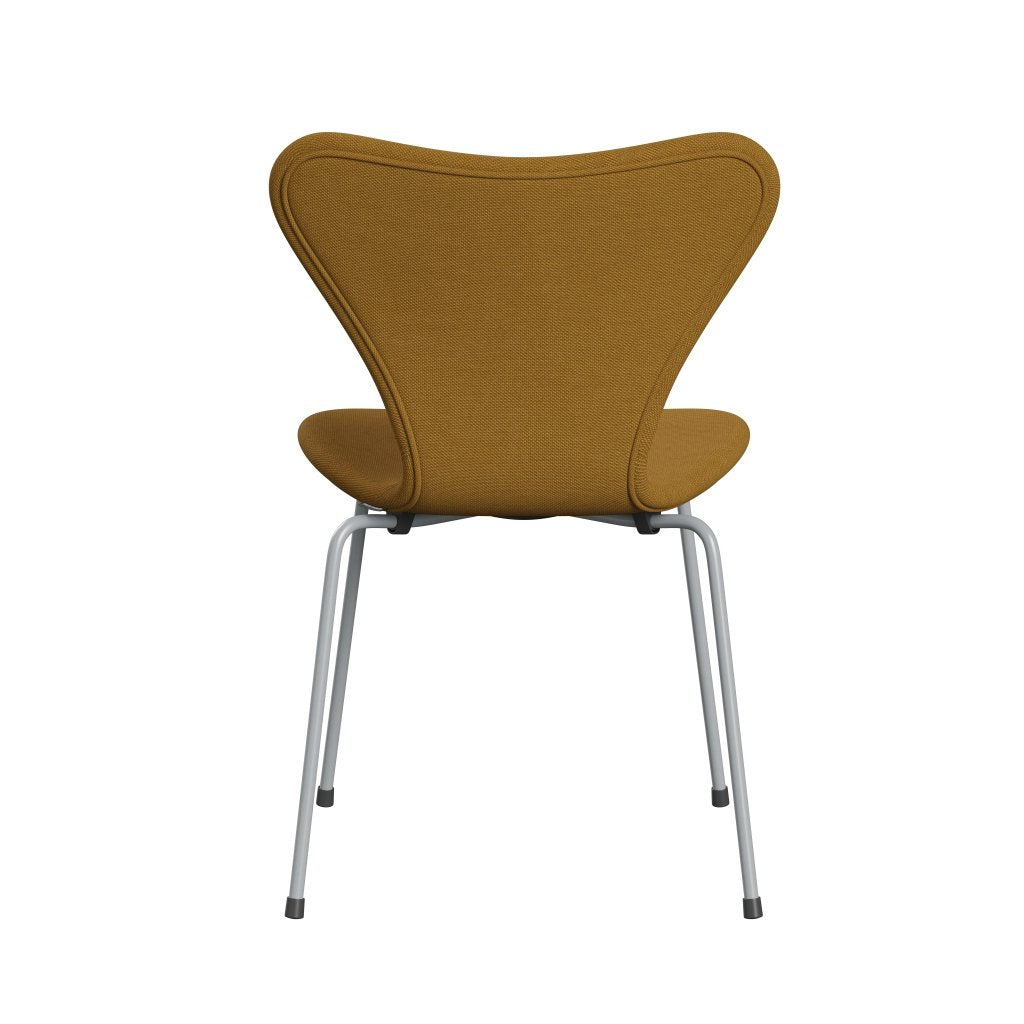 [product_category]-Fritz Hansen 3107 Chair Full Upholstery, Silver Grey/Steelcut Trio Mustard Dark-Fritz Hansen-3107FU-STR466-SIGREY-FRI-4