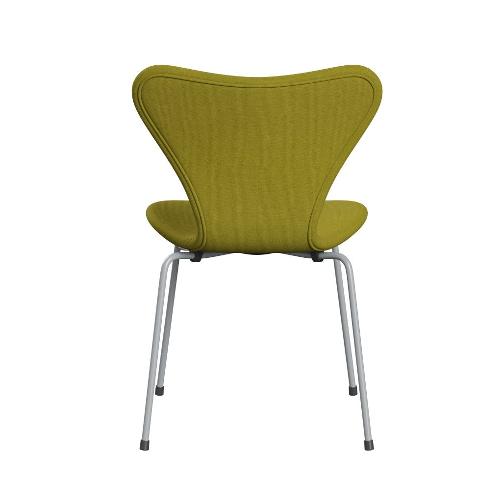 [product_category]-Fritz Hansen 3107 Chair Full Upholstery, Silver Grey/Tonus Lime Green-Fritz Hansen-3107FU-TON934-SIGREY-FRI-4