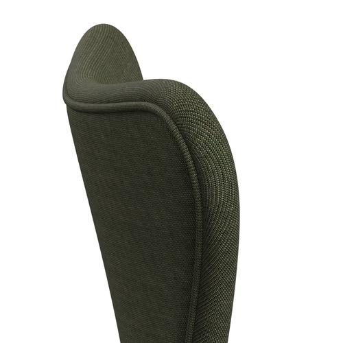 [product_category]-Fritz Hansen 3107 Chair Full Upholstery, Warm Graphite/Canvas Moss Green-Fritz Hansen-3107FU-CA0926-WARGRA-FRI-5