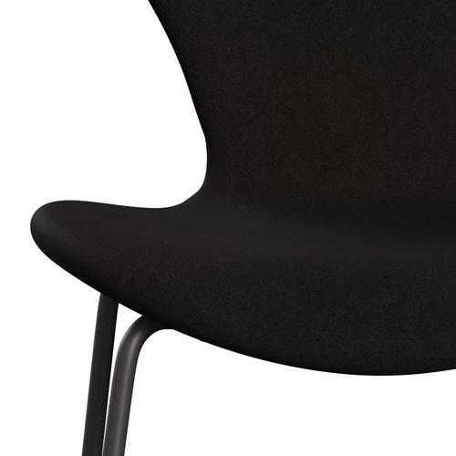 [product_category]-Fritz Hansen 3107 Chair Full Upholstery, Warm Graphite/Divina Dark Brown (Div384)-Fritz Hansen-3107FU-DIV384-WARGRA-FRI-6