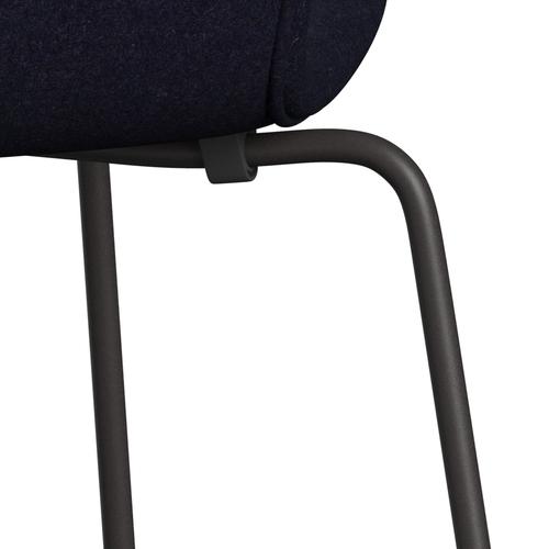 [product_category]-Fritz Hansen 3107 Chair Full Upholstery, Warm Graphite/Divina Md Navy Dark-Fritz Hansen-3107FU-DMD783-WARGRA-FRI-7