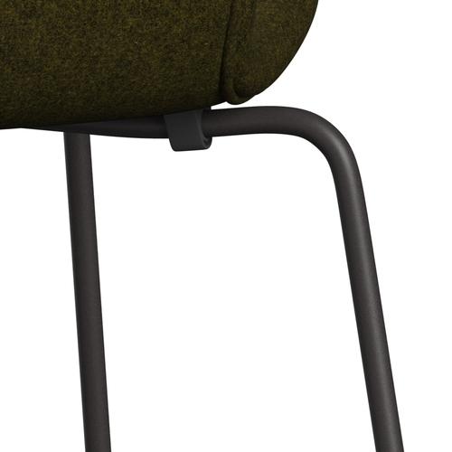 [product_category]-Fritz Hansen 3107 Chair Full Upholstery, Warm Graphite/Divina Melange Olive Dark-Fritz Hansen-3107FU-DIM471-WARGRA-FRI-7