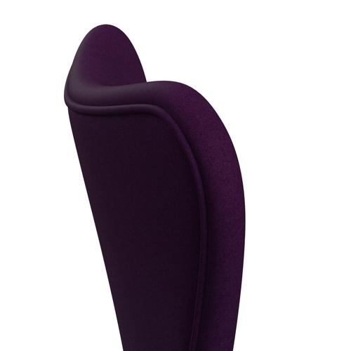 [product_category]-Fritz Hansen 3107 Chair Full Upholstery, Warm Graphite/Divina Violet (Div696)-Fritz Hansen-3107FU-DIV696-WARGRA-FRI-5