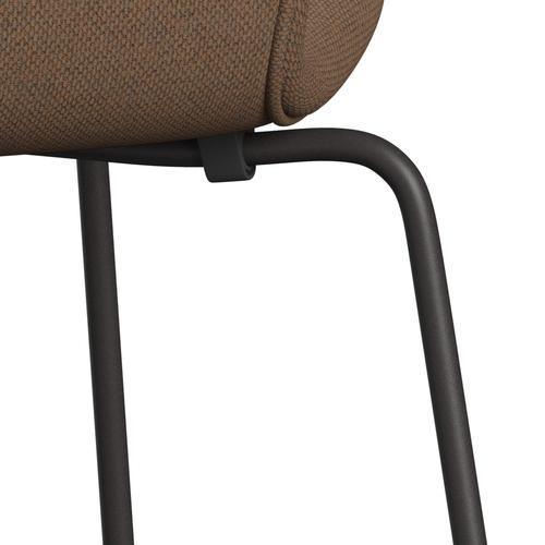 [product_category]-Fritz Hansen 3107 Chair Full Upholstery, Warm Graphite/Re Wool Brown/Natural-Fritz Hansen-3107FU-REW378-WARGRA-FRI-7