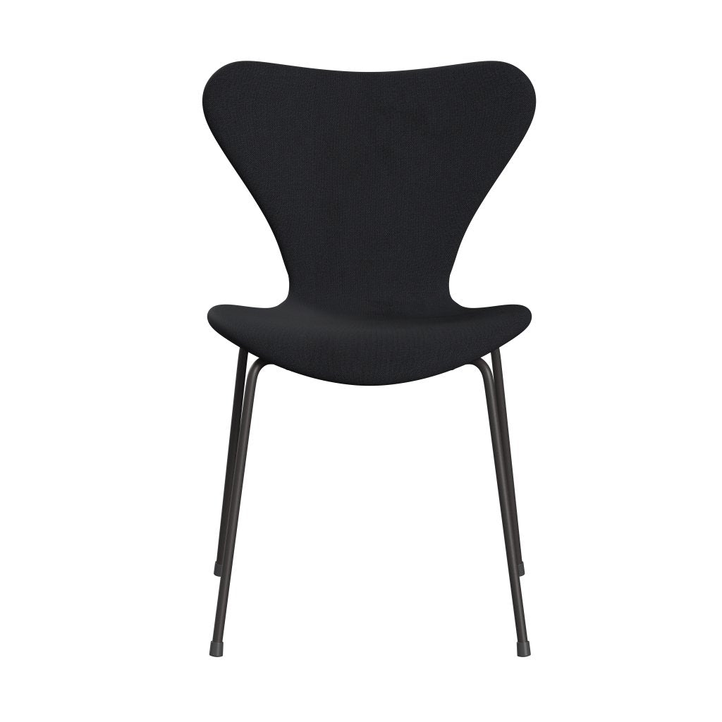 [product_category]-Fritz Hansen 3107 Chair Full Upholstery, Warm Graphite/Remix Black (Rem286)-Fritz Hansen-3107FU-REM286-WARGRA-FRI-1