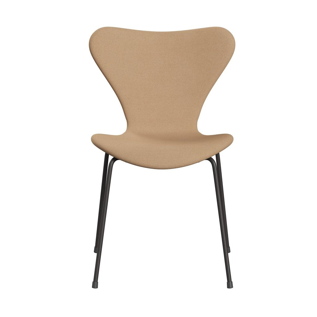 [product_category]-Fritz Hansen 3107 Chair Full Upholstery, Warm Graphite/Tonus Warm Beige-Fritz Hansen-3107FU-TON224-WARGRA-FRI-1