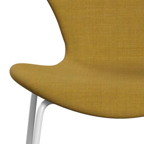 [product_category]-Fritz Hansen 3107 Chair Full Upholstery, White/Canvas Mustard-Fritz Hansen-3107FU-CA0446-DRWH-FRI-6