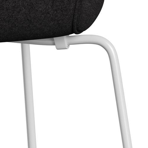 [product_category]-Fritz Hansen 3107 Chair Full Upholstery, White/Divina Md Dark Grey-Fritz Hansen-3107FU-DMD293-DRWH-FRI-7