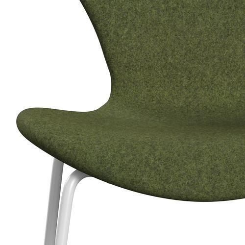 [product_category]-Fritz Hansen 3107 Chair Full Upholstery, White/Divina Md Winter Green-Fritz Hansen-3107FU-DMD943-DRWH-FRI-6