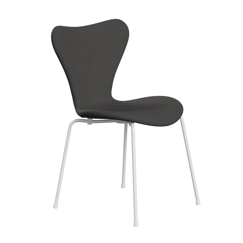 [product_category]-Fritz Hansen 3107 Chair Full Upholstery, White/Fame Dark Grey-Fritz Hansen-3107FU-F61133-DRWH-FRI-2