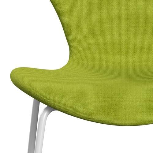 [product_category]-Fritz Hansen 3107 Chair Full Upholstery, White/Hallingdal Lime-Fritz Hansen-3107FU-HAL907-DRWH-FRI-6