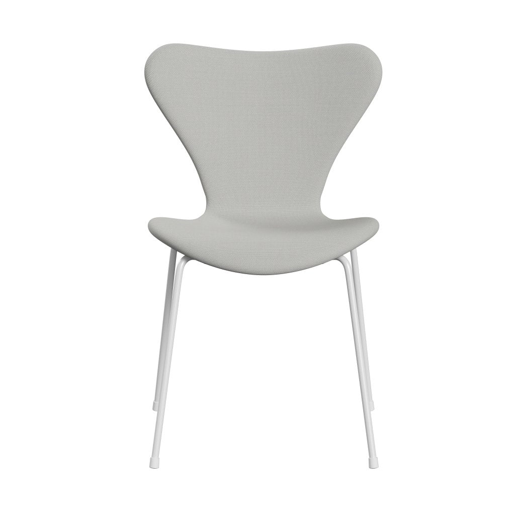 [product_category]-Fritz Hansen 3107 Chair Full Upholstery, White/Steelcut Trio Delicate Mint Green-Fritz Hansen-3107FU-STR906-DRWH-FRI-1