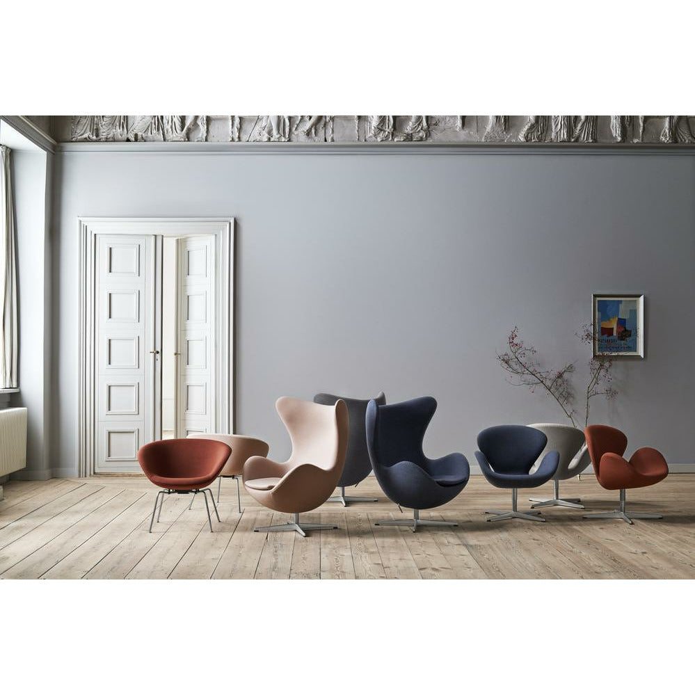 [product_category]-Fritz Hansen Aj Pot Lounge Chair Chromed Frame Fabric, Christianshavn Beige-Fritz Hansen-3318-Chromed-Christianshavn-1121-FRI-4