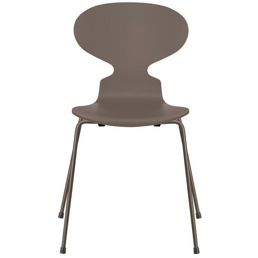 [product_category]-Fritz Hansen Ant Chair Lacquered Deep Clay Bowl, Brown Bronze Base-Fritz Hansen-3101-LAKERET-DEEP-BROWN-FRI-1