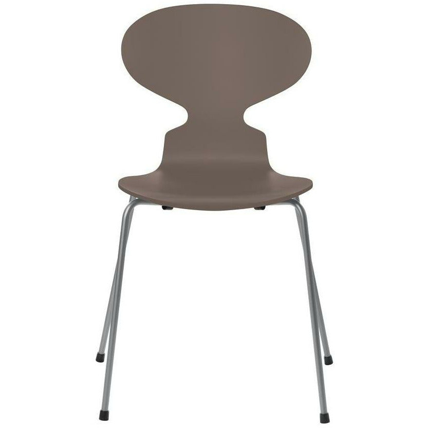 [product_category]-Fritz Hansen Ant Chair Lacquered Deep Clay Bowl, Silver Grey Base-Fritz Hansen-3101-LAKERET-DEEP-SILVER-FRI-1