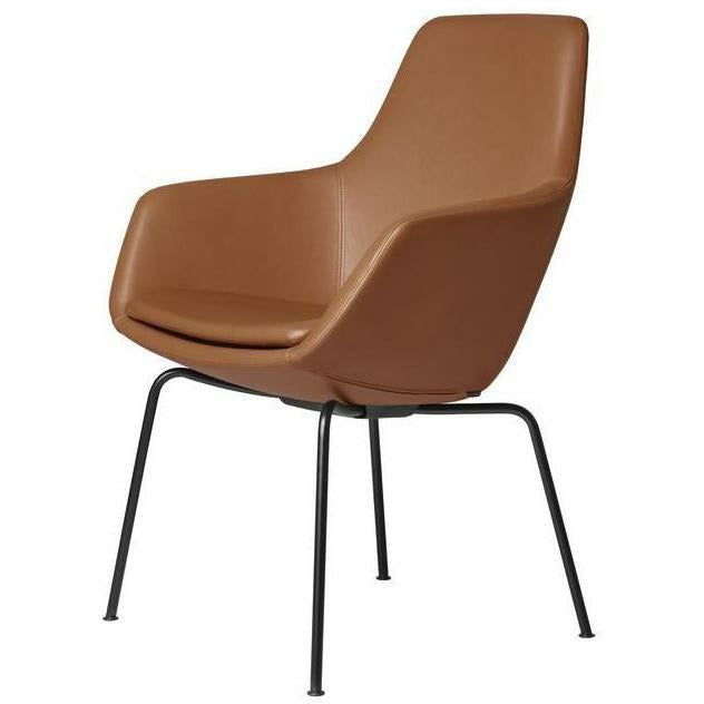 [product_category]-Fritz Hansen Little Giraffe Armchair Black Base Leather Grace, Walnut-Fritz Hansen-3201-BLCK-GRACE-WALNUT-FRI-1