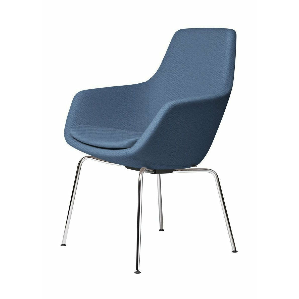 [product_category]-Fritz Hansen Little Giraffe Armchair Chrome Base Fabric Christianshavn, Light Blue Uni-Fritz Hansen-3201-CHRO-CHRI-1151-FRI-1