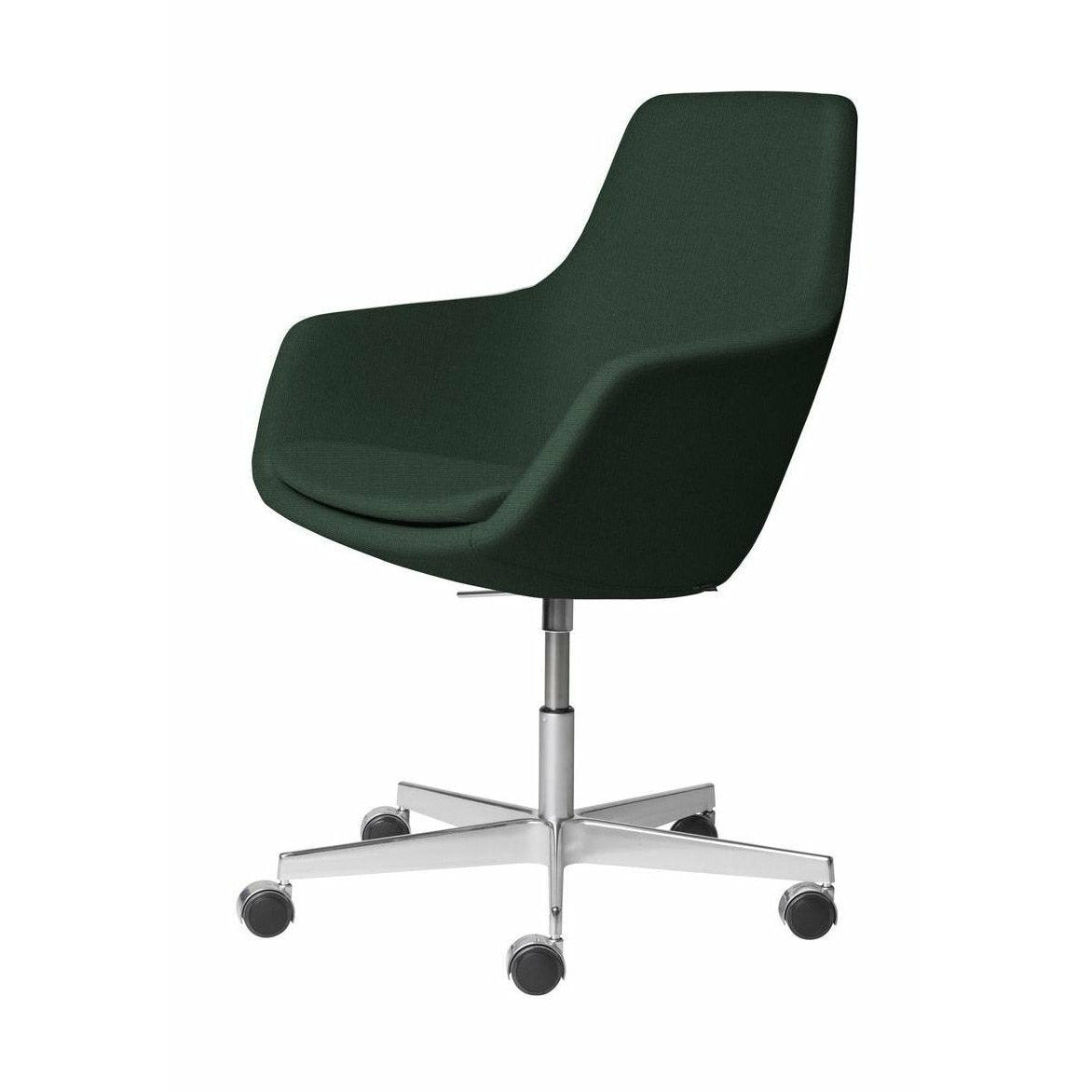 [product_category]-Fritz Hansen Little Giraffe Swivel Chair Fabric Christianshavn, Dark Green Uni-Fritz Hansen-3211-ALU-CHRI-1160-FRI-1