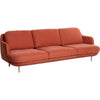 Fritz Hansen Lune™ Sofa Fabric 3 Persons, Linara Gingersnap