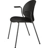 Fritz Hansen N02 Recycle Stol Med Armlæn Monochrome 4-Benet, Sort