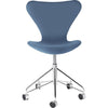 Fritz Hansen Series 7™ Swivel Chair Full Upholstery Fabric Christianshavn, Light Blue Uni