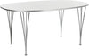 Fritz Hansen Super-Aripse Tabell 90x135 cm, hvitt laminat