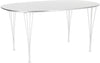 Fritz Hansen Super-Aripse-bordlakkert 100x150 cm, hvitt laminat