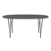 Fritz Hansen Superellipse Dining Table Brown Bronze/Grey Fenix Laminates, 170x100 Cm