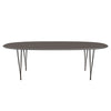 Fritz Hansen Superellipse™ Dining Table Brown Bronze/Grey Fenix Laminates, 240x120 Cm