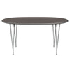 Fritz Hansen Superellipse Dining Table Nine Grey/Grey Fenix Laminates, 150x100 Cm