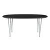 Fritz Hansen Superellipse™ Dining Table Silvergrey/Black Fenix Laminates, 170x100 Cm