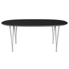 Fritz Hansen Superellipse™ Dining Table Silvergrey/Black Fenix Laminates, 180x120 Cm