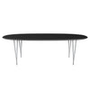 Fritz Hansen Superellipse™ Dining Table Silvergrey/Black Fenix Laminates, 240x120 Cm
