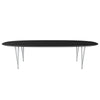Fritz Hansen Superellipse™ Dining Table Silvergrey/Black Fenix Laminates, 300x130 Cm