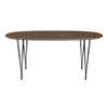 Fritz Hansen Superellipse™ Dining Table Warm Graphite/Walnut Veneer, 170x100 Cm