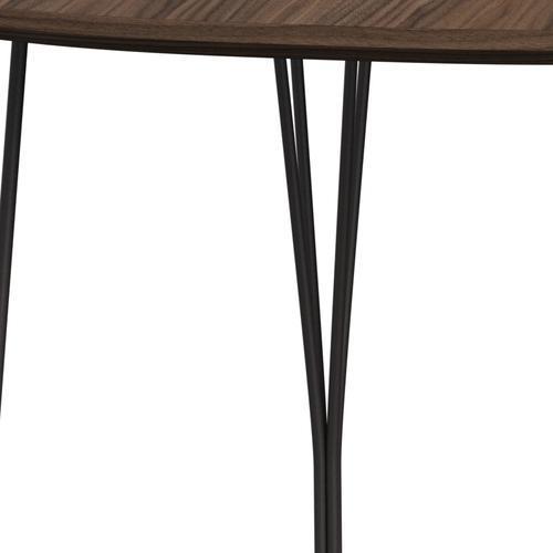 [product_category]-Fritz Hansen Superellipse Dining Table Warm Graphite/Walnut Veneer With Walnut Table Edge, 170x100 Cm-Fritz Hansen-B616-WAL001-WAL001-WARGRA-FRI-4