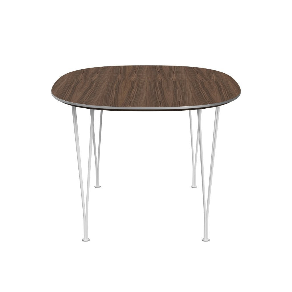 [product_category]-Fritz Hansen Superellipse Dining Table White/Walnut Veneer, 150x100 Cm-Fritz Hansen-B612-WAL001-SPAL-DRWH-FRI-3