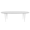 Fritz Hansen Superellipse Dining Table White/White Fenix Laminates, 240x120 Cm