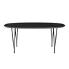 Fritz Hansen Superellipse Extendable Table Black/Black Fenix Laminates, 270x100 Cm